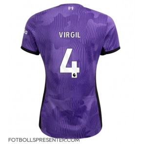 Liverpool Virgil van Dijk #4 Tredje Matchtröja Dam 2023-24 Kortärmad